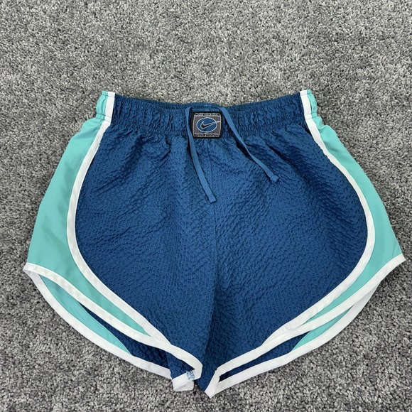 Nike Pants - Nike Shorts Womens Small Blue Running Elastic Waist Training Gym Drawstring Logo